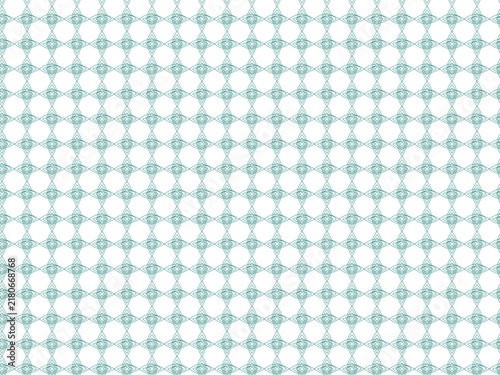 Seamless geometric diamond pattern with elegant teal line art vector background design