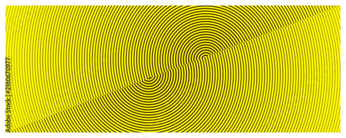 Foto Abstract background featuring vibrant yellow and black wavy lines creating a hyp