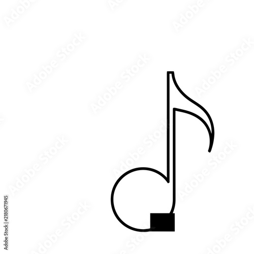 Tapety artystyczne Musical eighth note symbol