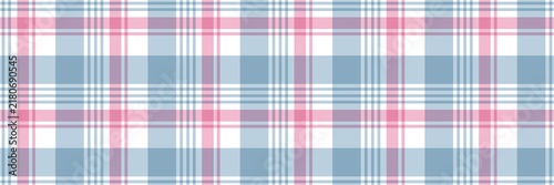 Pink and blue plaid pattern. Traditional scottish checkered background. Seamless tartan pattern for spring or christmas design.