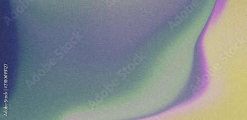 Dreamy abstract pastel gradient background featuring vibrant green, purple, blue, and yellow fluid waves with a soft grain texture for modern digital art.