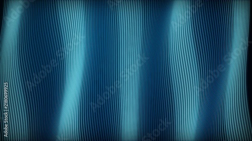Abstract digital pattern with vertical blue lines and organic curves