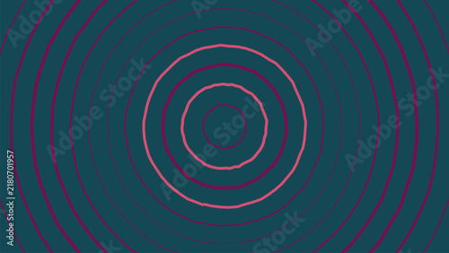 Concentric pink circles abstract design