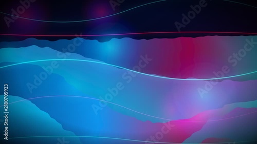 Abstract background with flowing neon lines and vibrant colorful layers