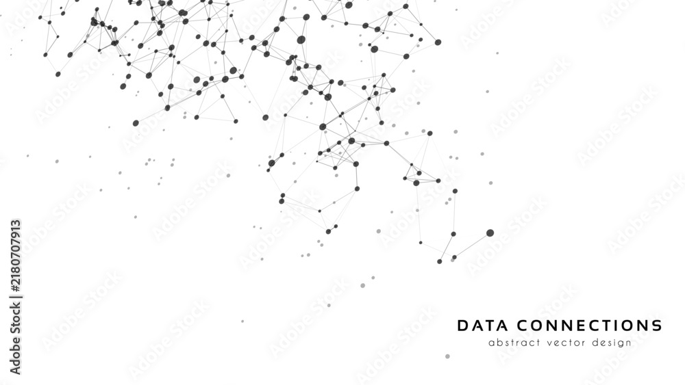 Fototapeta premium Abstract Technology Network and Data Communication Background