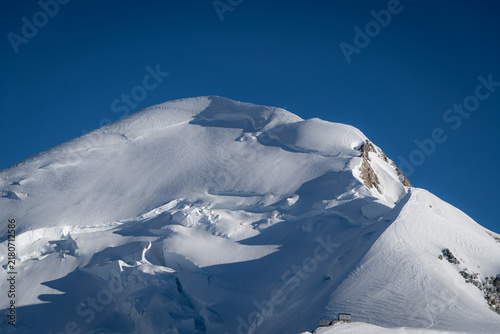 Mont Blanc with refuge Vallot