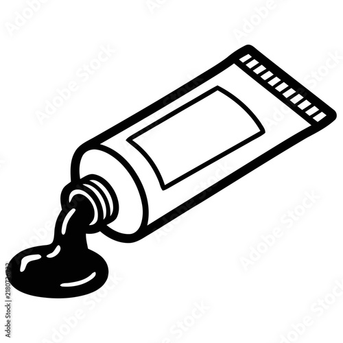 Squeezed Tube Vector Icon