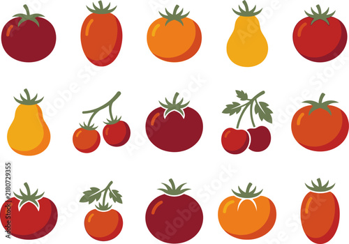 set of vegetables