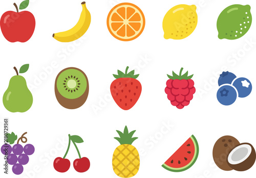 set of fruits