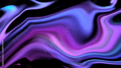 Abstract Vibrant Neon Purple and Blue Liquid Swirl Background