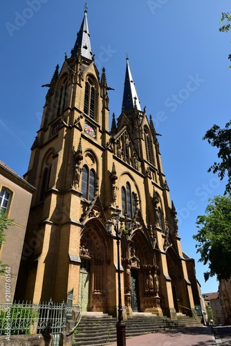 La façade de l’église Sainte-Ségolène de Metz