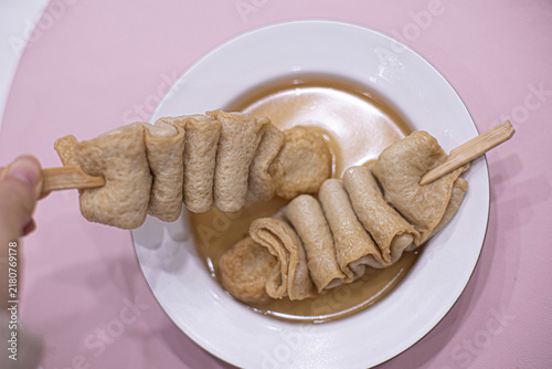 Obraz na płótnie Traditional Korean fish cake eomuk