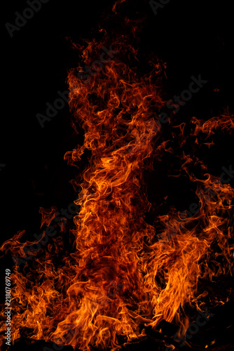 Obraz na plátne Fire Flames Fire Background