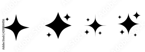 Sparkle star icon set