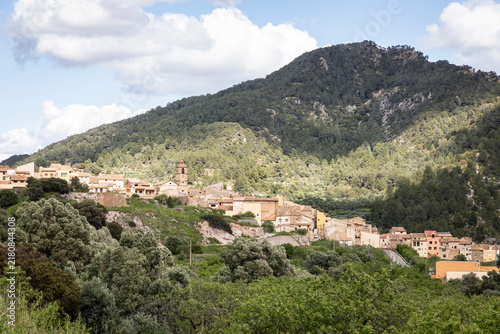 view of Prat de Comte, comarca of Terra Alta, province of Tarragona, Catalonia, Spain