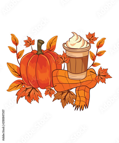 Sweater Weather Autumn Fall T-Shirt Design