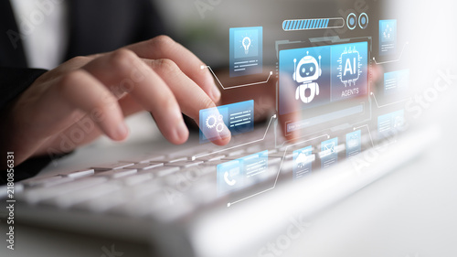 Fotografie AI agents orchestrate tasks across chat data, calls, and content