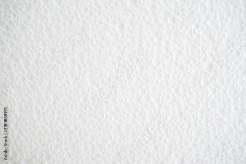 White expanded polystyrene surface providing textured background