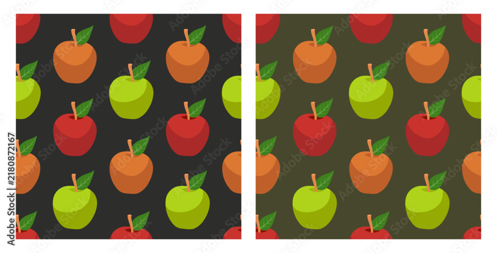 Obraz na plátne Apple seamless background