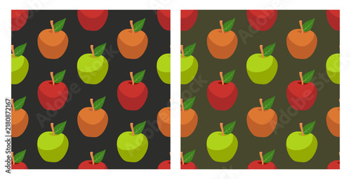 Canvas Print Apple seamless background
