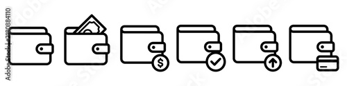 Black wallet icon