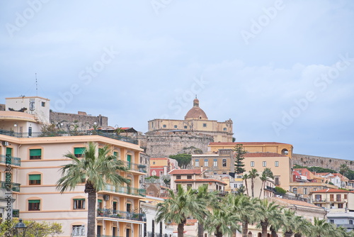 Palm-Lined Waterfront Promenade in Milazzo, Sicily