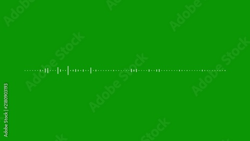 modern digital white audio wave animation sound frequency spectrum visualizer transparent background alpha channel music equalizer waveform lines clean recording signal effect, smooth. 4k video loop