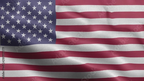 United States of America Flag Waving Animation | Realistic 3D National Flag Loop 4K