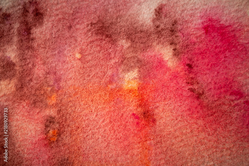 Abstract Watercolor Paper Background with Soft Painted Wash