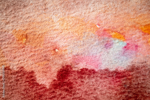 Abstract Watercolor Background with Flowing Wash Texture