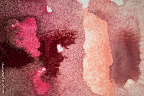 Abstract Watercolor Wash Background with Soft Flowing Pigment Texture
