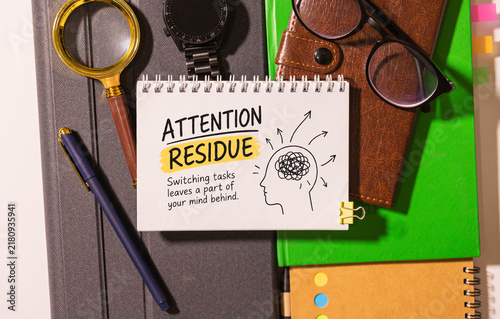 Attention Residue and Task Switching Productivity Concept.