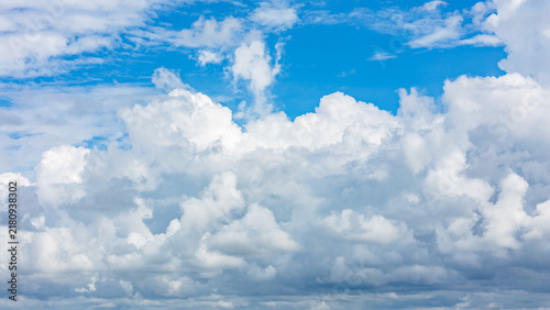 Plakat w ramie close up cloudscape from drone