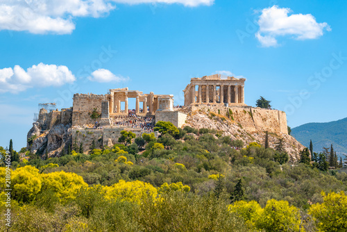 Acropolis of Athens in the summer