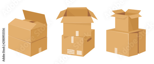 Obraz na plátne Cardboard box collection
