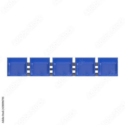 3D rendering illustration of a Freestanding Stadium Seating Unit