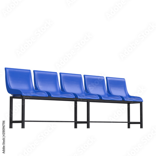 3D rendering illustration of a Freestanding Stadium Seating Unit