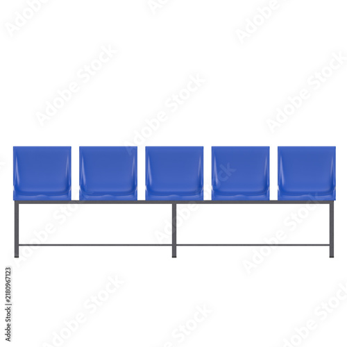 3D rendering illustration of a Freestanding Stadium Seating Unit