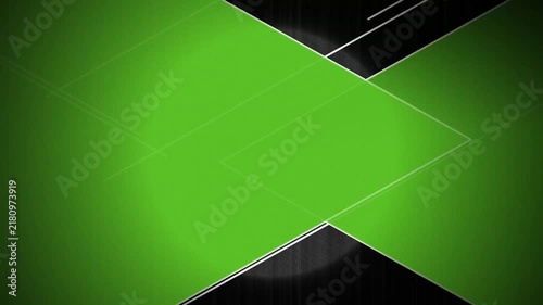 Abstract Geometric Background with Bright Green Angled Panels and Dark Industrial Textures for Modern Design