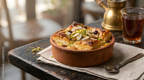 Egyptian Umm Ali Dessert with Nuts