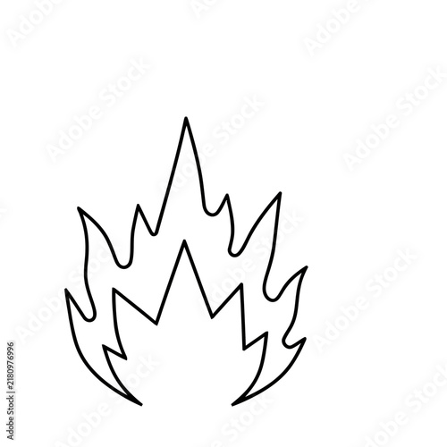 Simple flame icon
