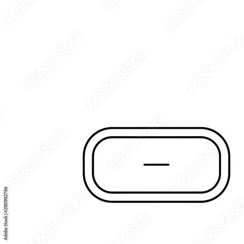 Simple outline of a USB Type-C connector