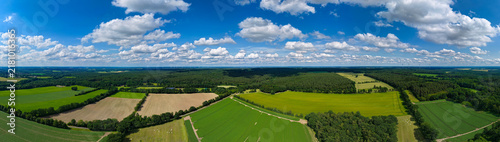 Konstfotografi Aerial field panorama