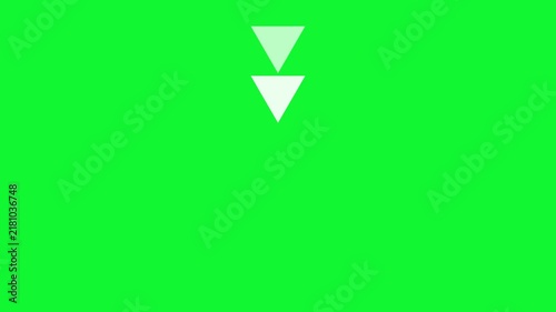 3d arrow icon swipe up animation black background. Up arrow animation on black background. direction arrow icon motion. 4k neon arrow video, blue shape swipe motion on transparent background