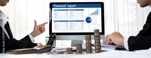 Konstfotografi Business data dashboard provide business intelligence analytic for marketing str