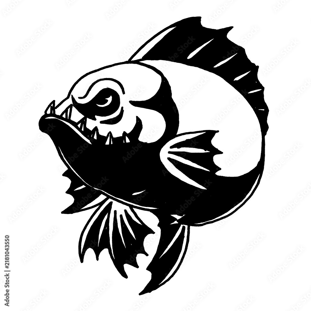 Obraz premium Angry Piranha/Fish