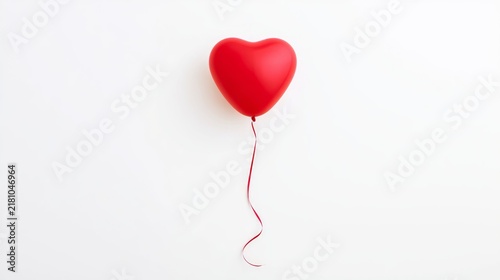 Heart-Shaped Red Balloon for Celebrating Love and Joyful Occasions
