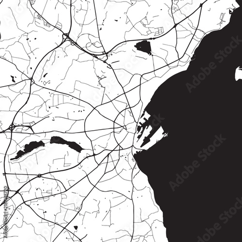 Aarhus City Skyline Vector Illustration Featuring Denmark Famous Landmarks And Architecture Cityscape Design
