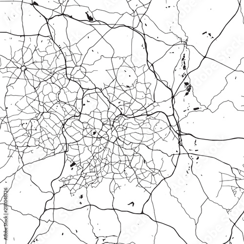 Birmingham City Skyline Vector Illustration Featuring United Kingdom Famous Landmarks And Architecture Cityscape Design