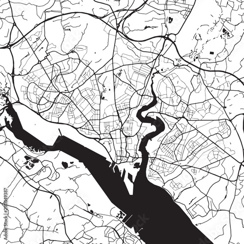 Southampton City Skyline Vector Illustration Featuring United Kingdom Famous Landmarks And Architecture Cityscape Design